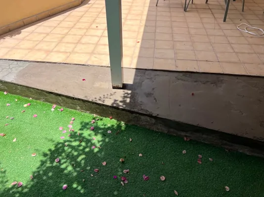Reforma de borde de terraza (antes)