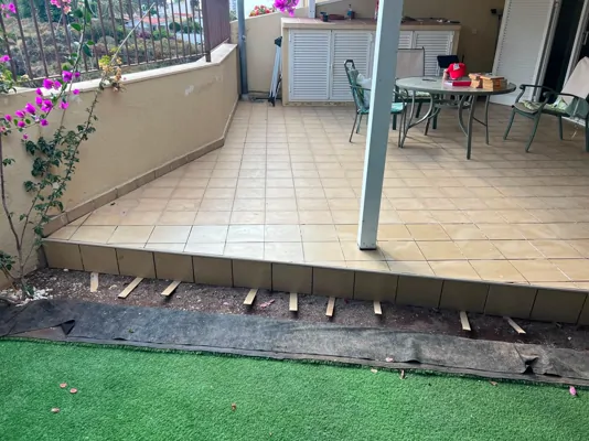 Reforma de borde de terraza (después)